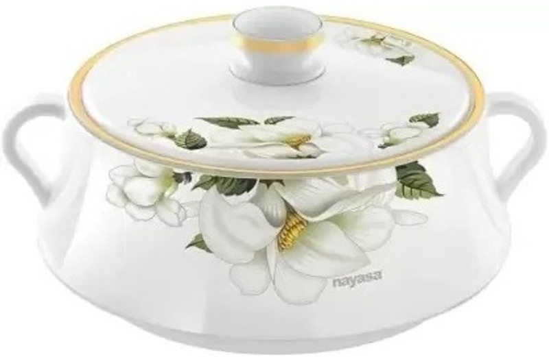 NAYASA Plastic & Stainless Steel Lorenzo Casserole Thermoware Casserole(5000 ml)