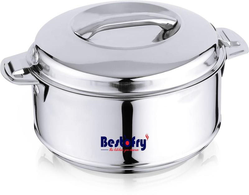 Bestofry Small 1000 ml Double Wall Insulated Stainless Steel Casserole / Hot Box Thermoware Casserole(1000 ml)