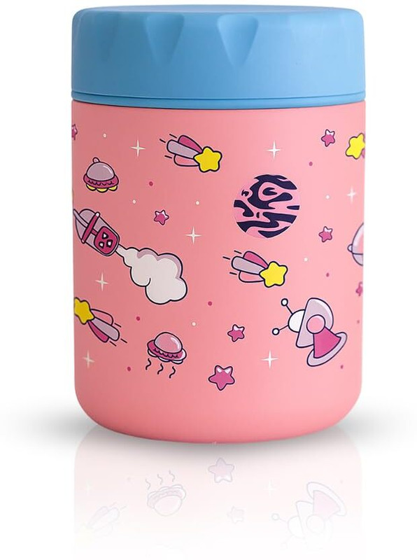 ONE AND ONLY Portable Stainless Steel Food Jar | BPA-Free Lunch Box for Kids, Girls & Boys Thermoware Casserole(480 ml)