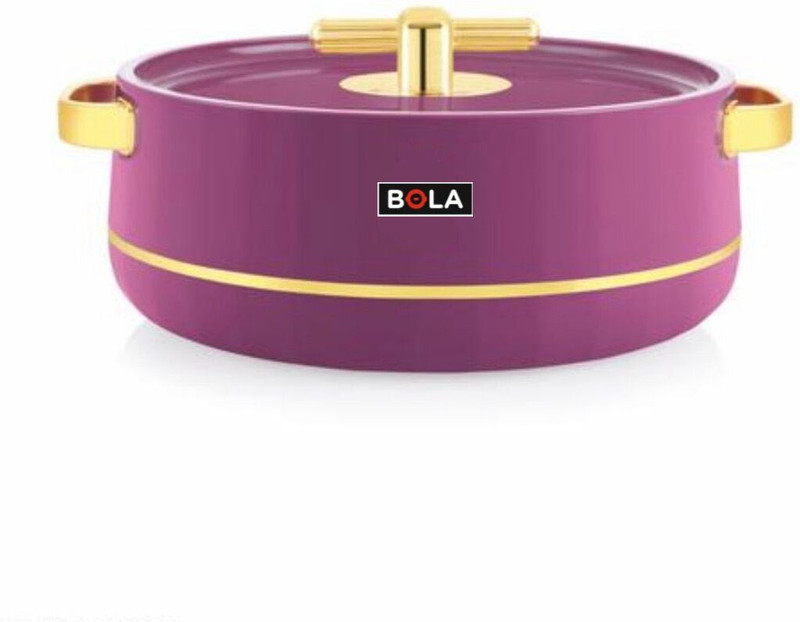 Bola Deluxe Decor 3000 Inner Stainless Steel Insulated Casserole Cook and Serve Casserole(3000 ml)