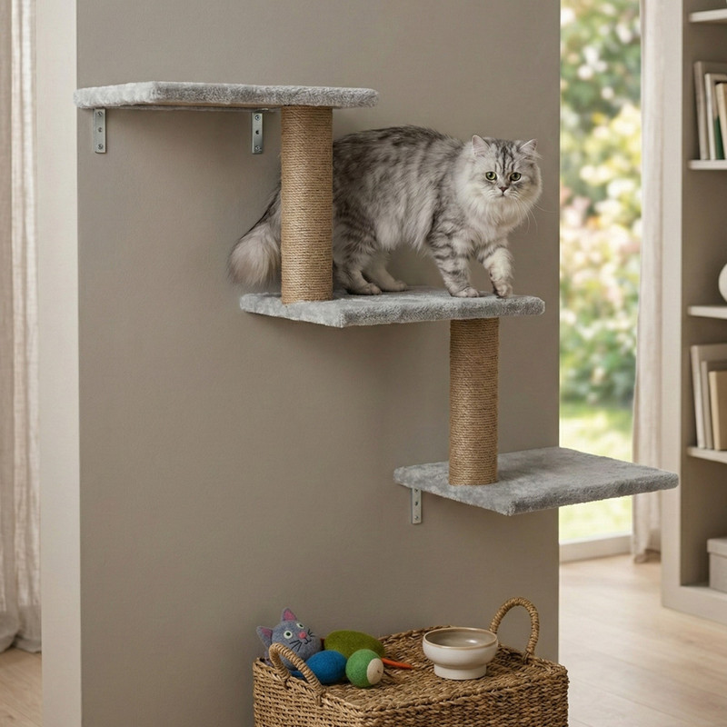FURRLOVERS FURR-151-GR Wall Mounting Cat Tree
