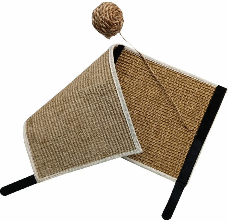 Mats Avenue Cat Scratch and Claw Post Made of Sisal Fabric With Ball Wall Mounting Cat Tree
