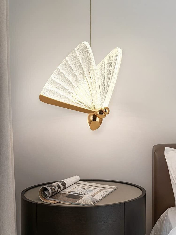 Blissbells LED Rose Gold Swan Bedside Hanging Pendant Pendant Lamp Ceiling Lamp(Gold, White)