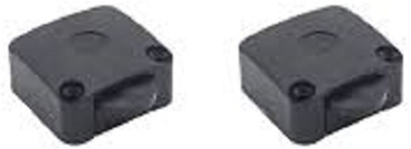 OTSLights Black Push Button ON/OFF Cabinet Door Light Cabinet Switch (Pack of 2) Recessed Ceiling Light Ceiling Lamp(Black)