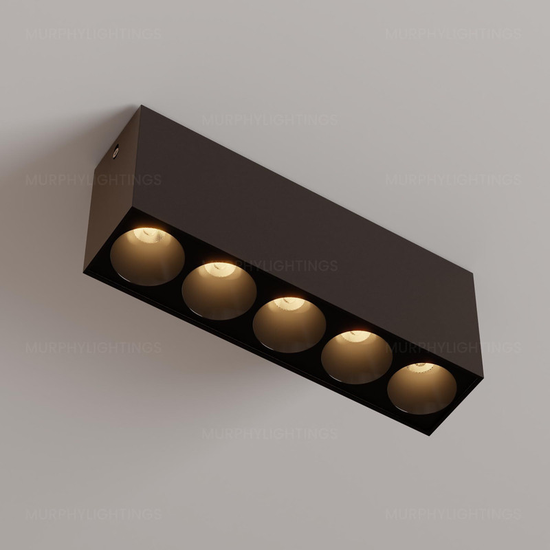 MURPHY 10W Rose Gold Square Laser LED Ceiling COB Spot Light (Warm White, Pack of 1) Recessed Ceiling Light Ceiling Lamp(Yellow)