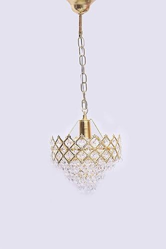 MAGINATO gold jhummar 160mm Chandelier Ceiling Lamp(Gold)
