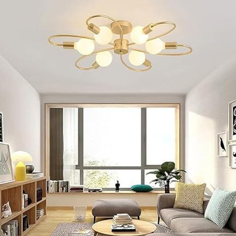 CARSTEN ?CARS- GOLDEN 6 LIGHT 151 CHANDELIER Chandelier Ceiling Lamp(Gold)