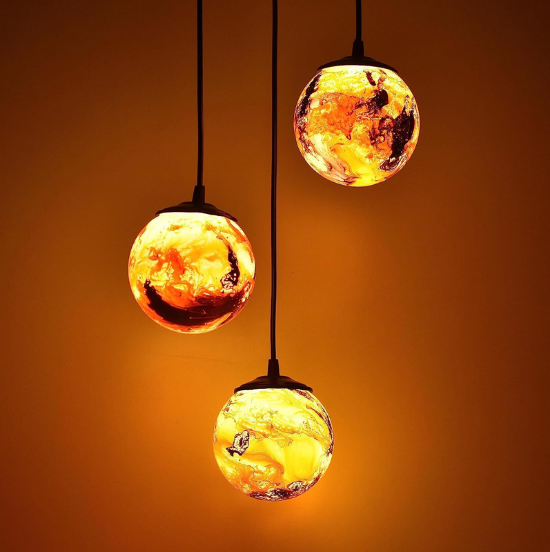Ionic Glass Pendant Lamp Ceiling Lamp(Multicolor)
