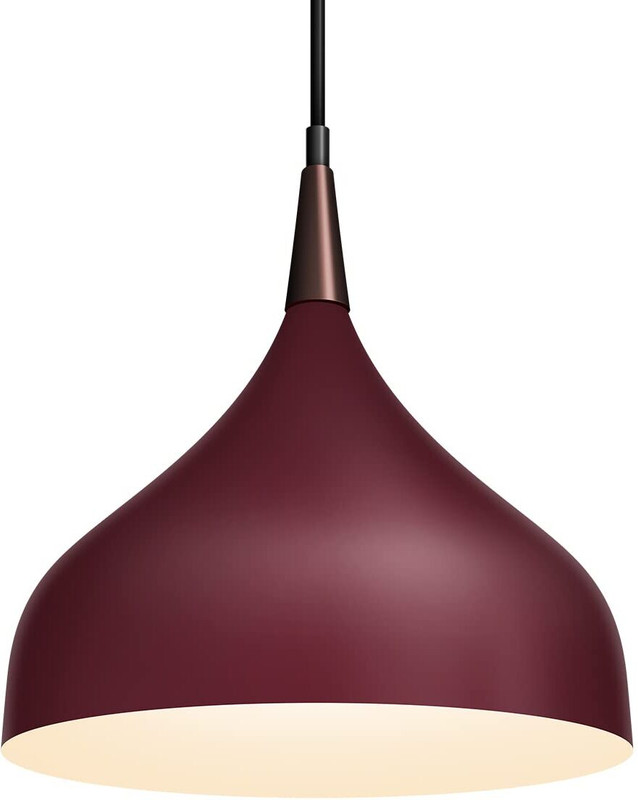Wipro BeuHome Premium Indoor Decorative Light with Contemporary Sleek Design Pendant Lamp Ceiling Lamp(Maroon)