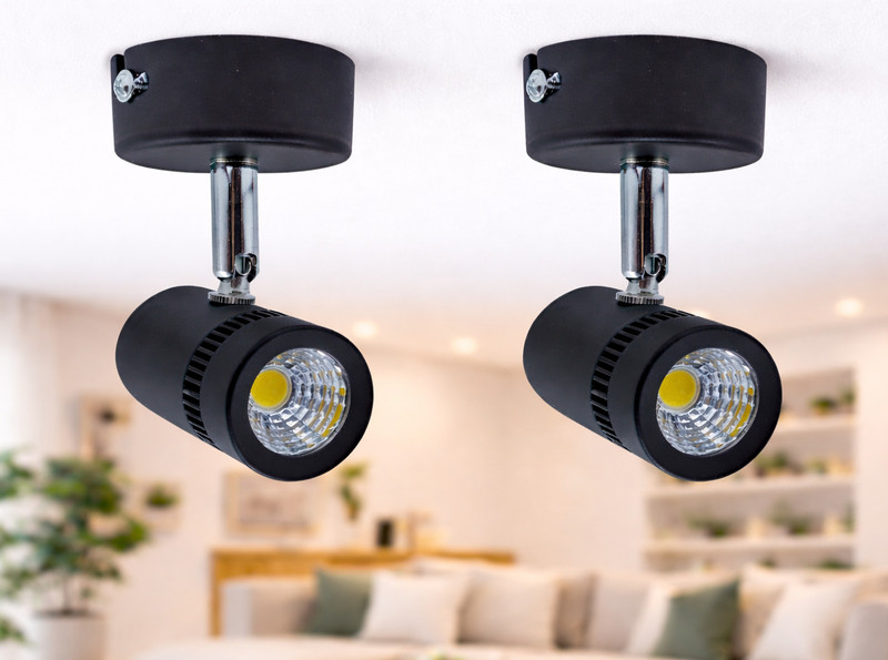 Hybrix LED Wall Track light (9 WATT) Surface Spot Light, Optical COB, Warm White Light, Spot Light Ceiling Lamp(White)