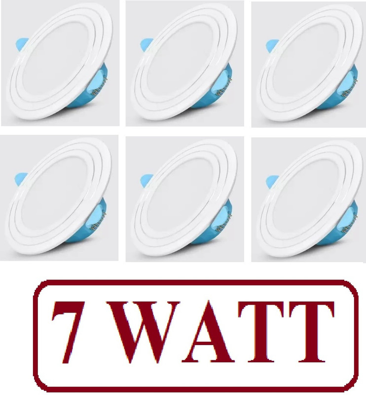 Brightstar 9 WATT Pack of 6 White Colour Conceal Light Downlight Ceiling Light Recessed Ceiling Light Ceiling Lamp(White)