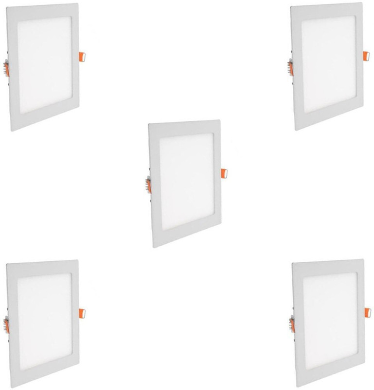 GALAXY 12 watt LED Square Slim Panel Light False Ceiling POP DownLight Indoor Light pack of 2 Recessed Ceiling Light Ceiling Lamp(White)