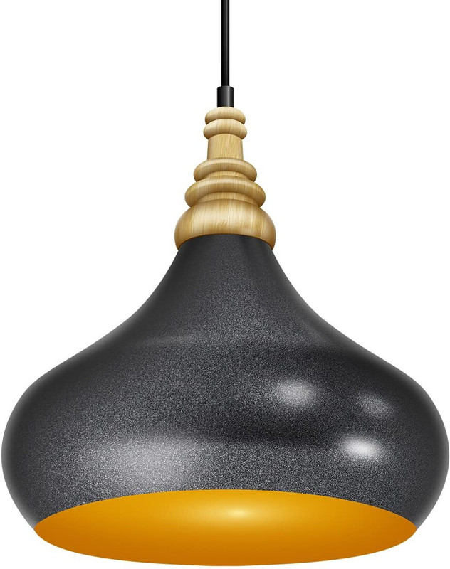 Wipro BeuHome BP02 Premium Indoor Decorative Light with Contemporary Sleek Design Pendant Lamp Ceiling Lamp(Black)