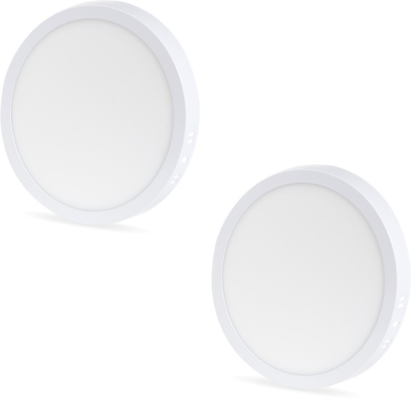 D'Mak 6 Watt White+PGB Round Surface Led Decorative Panel Light (Pack Of 01) Ceiling Light Ceiling Lamp(Multicolor)
