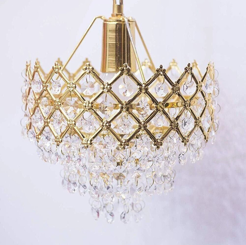 Classical Shyam 160MM PREMIUM QUALITY Chandelier Ceiling Lamp FOR HOME DECOR (Gold) Pendants Ceiling Lamp(Gold)