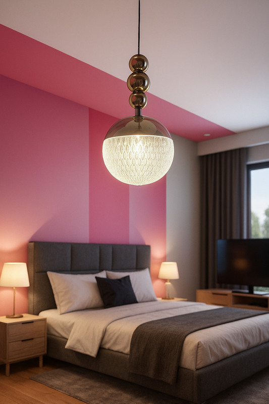 GAUVIK Modern Energy Saving Led Three Color (Wh/WW/NW) Pendant Lamp Ceiling Lamp(Gold)