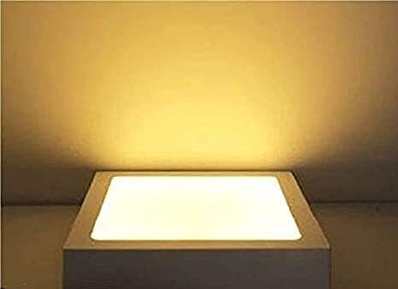 OTSLights Surface Panel Square Light (8 Watt) (10.5 cm x 10.5 cm x 3 cm) (Warm White) Ceiling Light Ceiling Lamp(White)