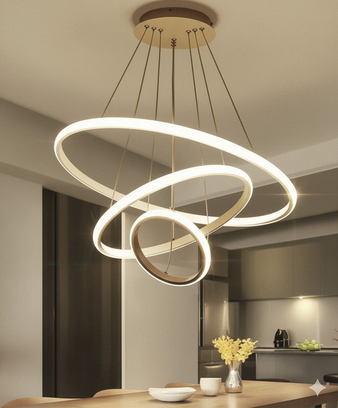 THE UJALAVISTA AURORA-TRIO-LED Ceiling Light Ceiling Lamp(Gold)