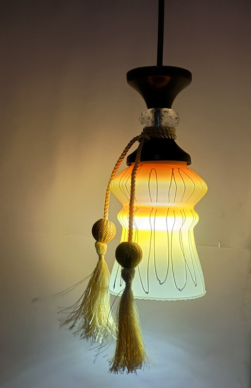 Gauti Gauti New Design Borsilicated Glass Hanging Lamp Collection For Decor Your Home Pendants Ceiling Lamp(Yellow, White, Black)