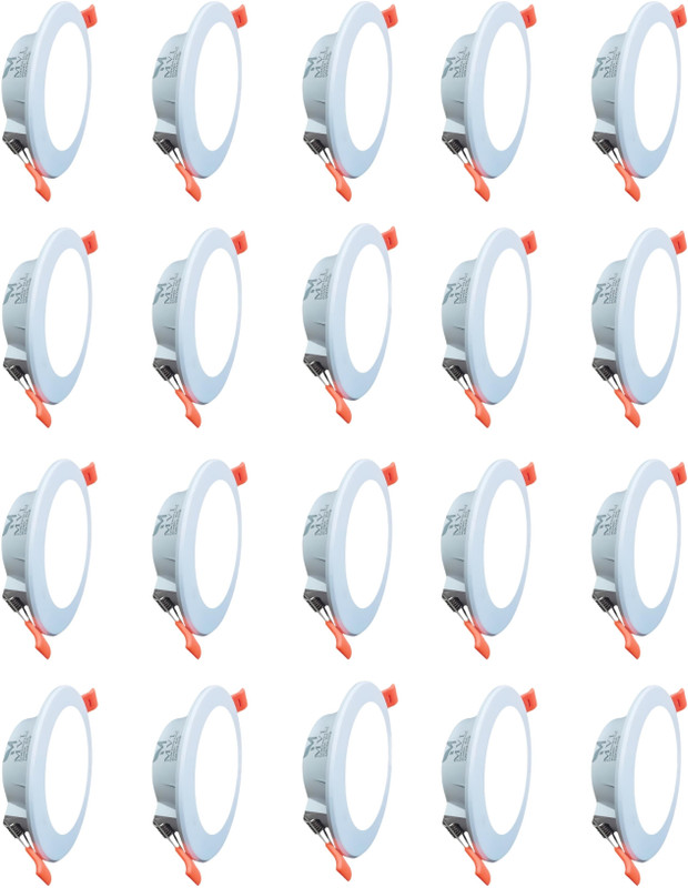 M.v.l lights 10 Watt Maxa Led Ceiling Down Light White Pack of 20 Ceiling Light Ceiling Lamp(White)
