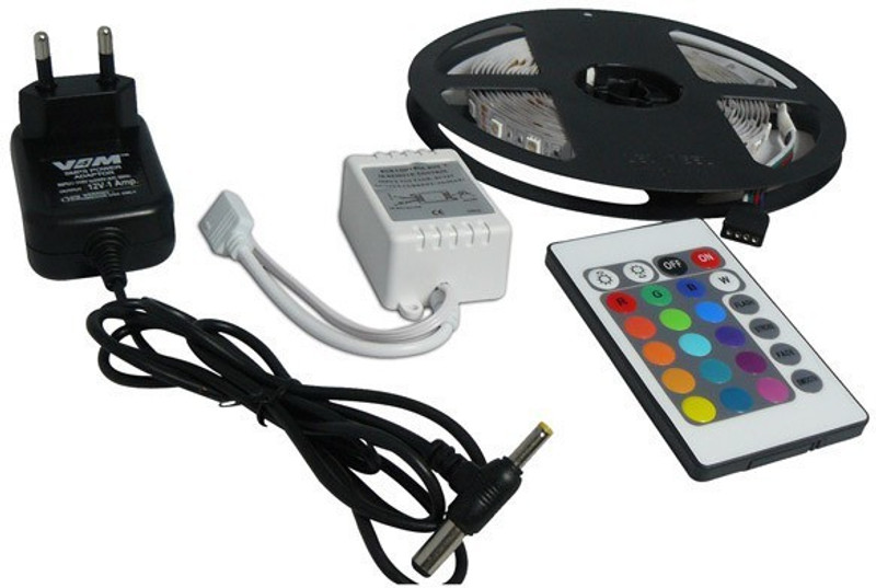 Jennin RGB LED Light Strip Gift Pack Color Changing Rope Lights with IR Remote Adaptor Recessed Ceiling Light Ceiling Lamp(Multicolor)