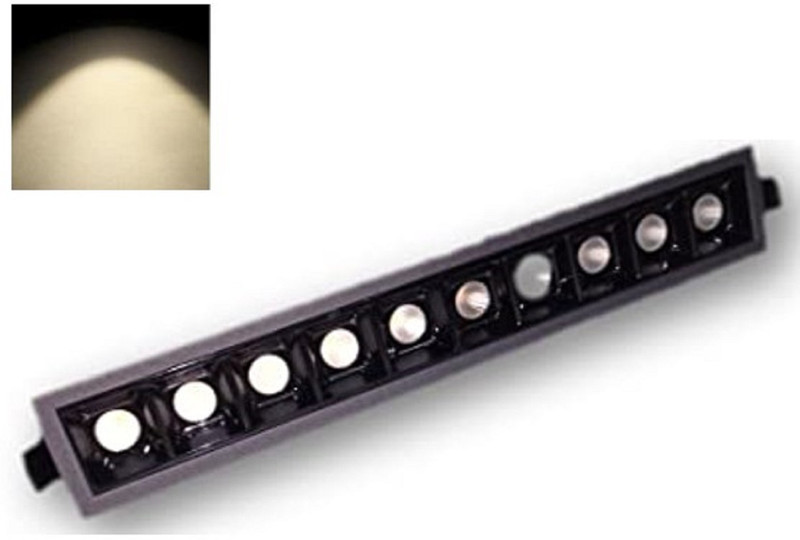 RADIANT LED Rl 10 W(2x5) Laser Blade Linear Spotlight (15 cm x 4.5 cm, Warm Ceiling Light Ceiling Lamp(White)