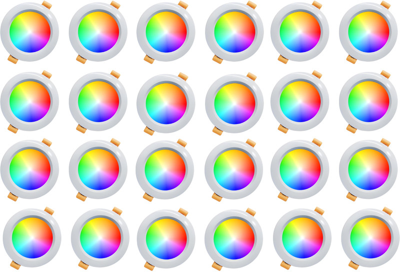 MVL 9W 3-in-1 LED Ceiling Color Changing Light (Red/Blue/Pink, Pack of 2) Ceiling Light Ceiling Lamp(Red, Blue, Pink)