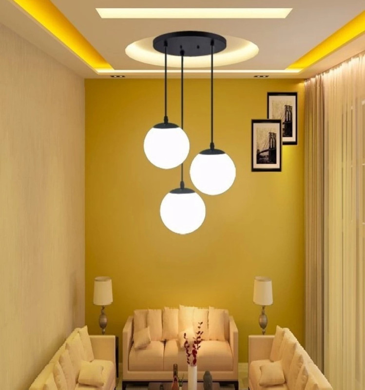 jency Innovate Light to doctor your Home. (PACK OF 4). Pendant Lamp Ceiling Lamp(Black)