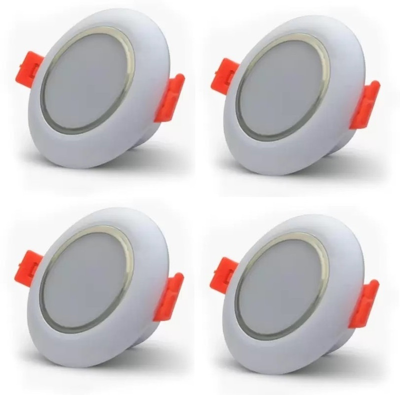 Nightstar 3 Watt Warm White ( Yellow ) Deep Junction Box Conceal Down Light 6 Pcs Ceiling Light Ceiling Lamp(Yellow)