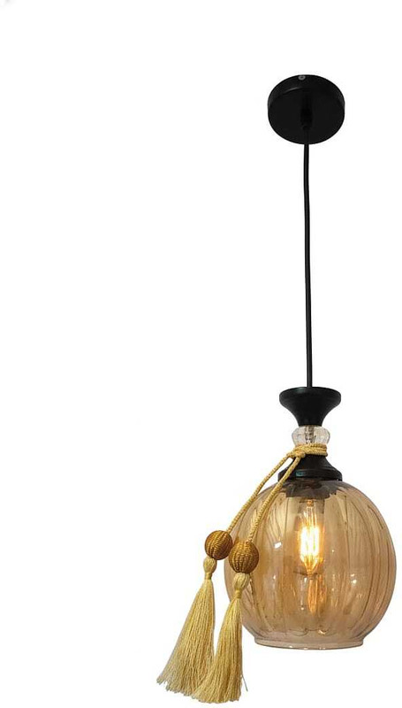 Guati Living Home Collection Glass Hanging Lights | Pendant Lighting for Kitchen Pendant Lamp Ceiling Lamp(Gold)