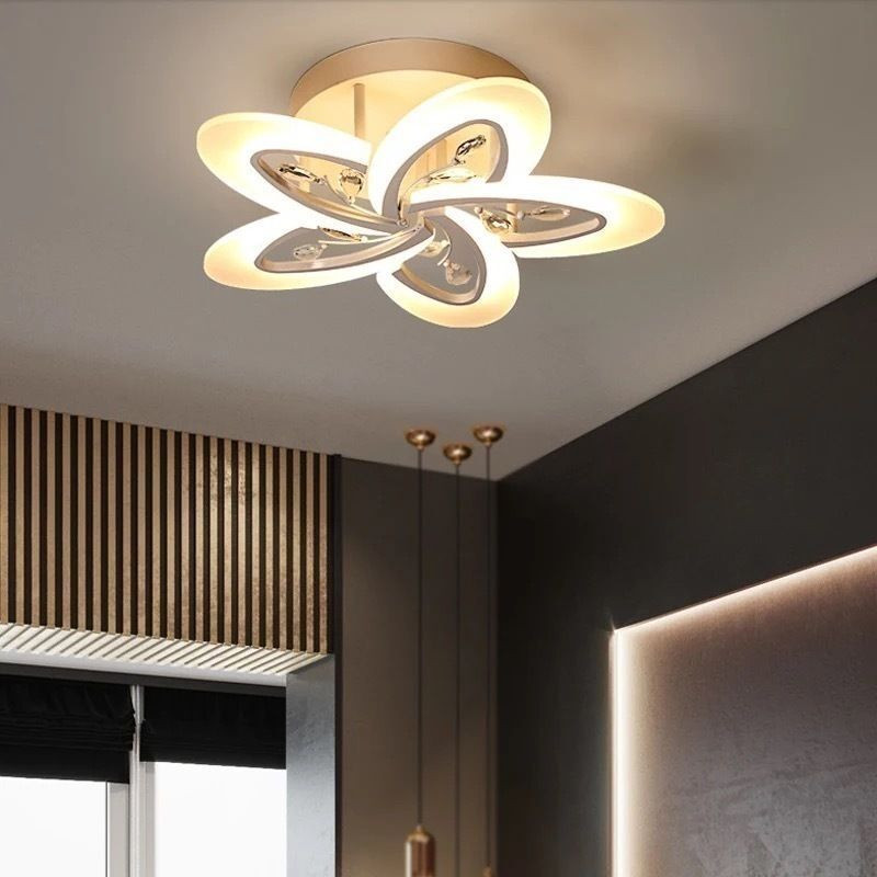 Blissbells Flowers Shape LED Warm Chandelier Ceiling Lamp(White)