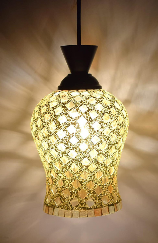 zsquarehp Chandelier Hanging jhumar Lights) Lamp Shade (Glass) Ceiling Lamp Chandelier Ceiling Lamp(Multicolor)