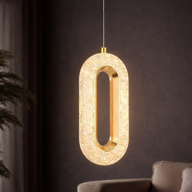 THE UJALAVISTA 1 PIECE HANGING LIGHT FOR LIVING ROOM Pendant Lamp Ceiling Lamp(Gold)
