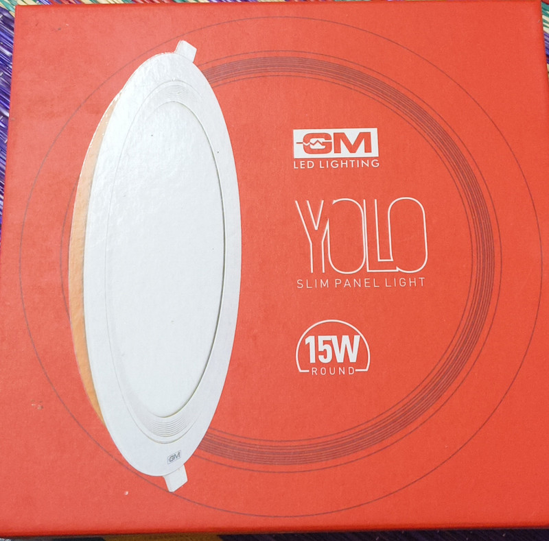 GM 15W LED PANEL LIGHT YOLO ROUND Ceiling Light Ceiling Lamp(White)
