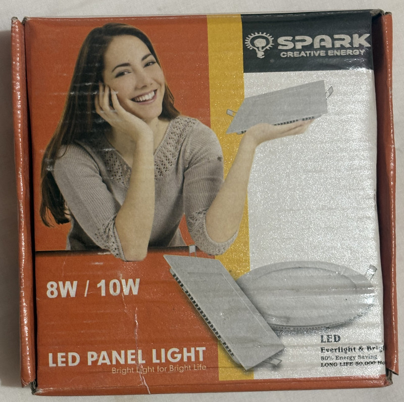 Spark Creative Energy 8W Surface Panel Light Ceiling Light Ceiling Lamp(White)