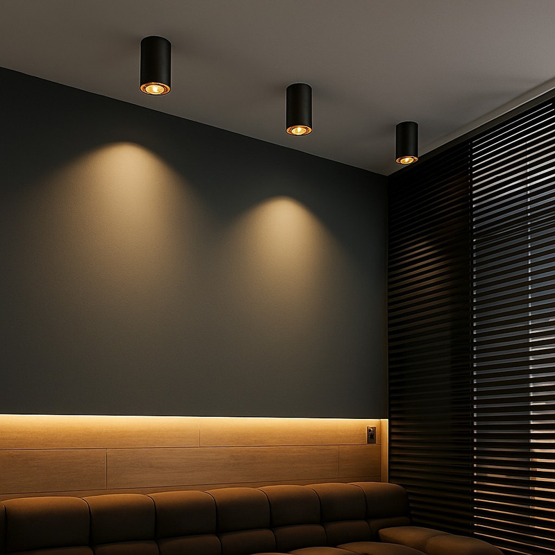 imaple Surface Cylinder Light Warm White Led Ceiling Fixture Modern Indoor Lighting Ceiling Light Ceiling Lamp(White)