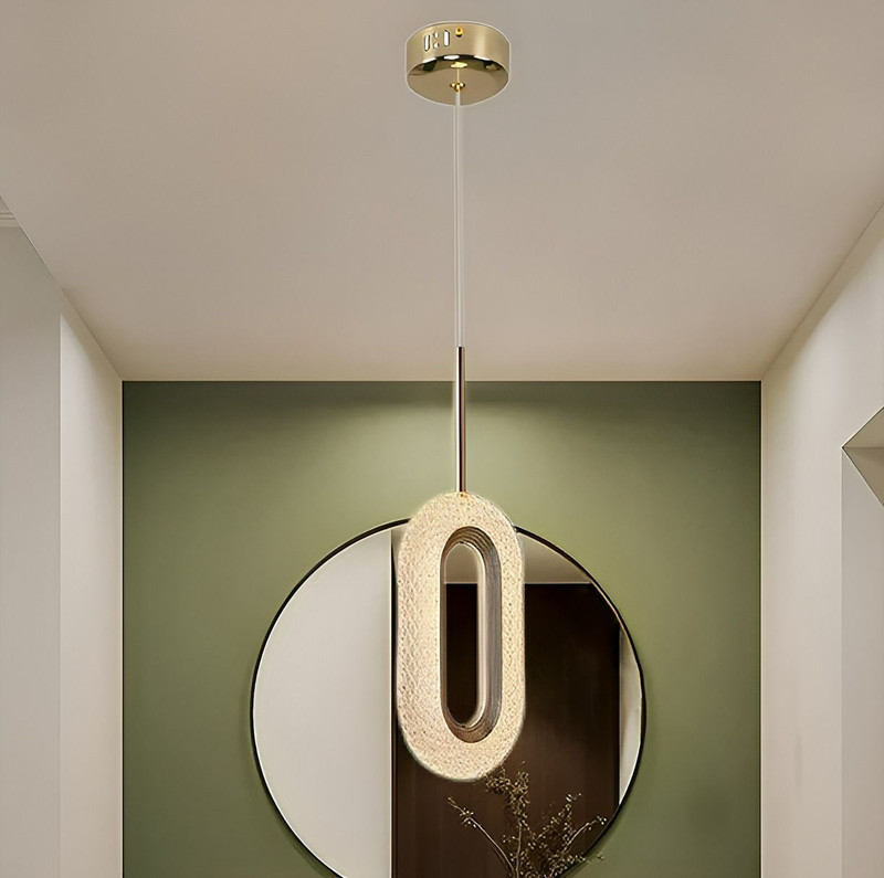 Whiteray AREEZO HANGING PENDENT GOLD LED LIGHT FOR LIVING ROOM, HALL, ETC., (PACK OF1) Pendant Lamp Ceiling Lamp(Gold)
