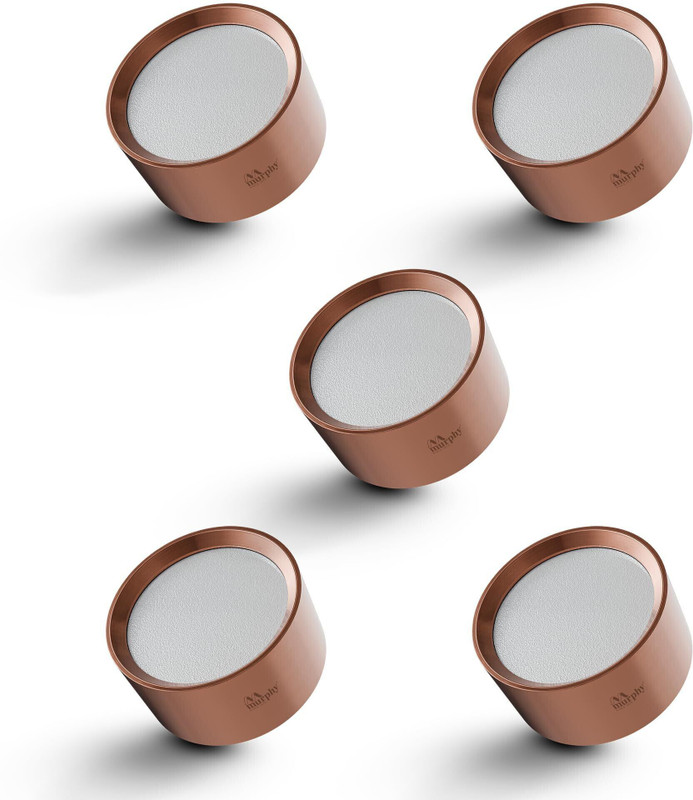 MURPHY 3W Disc Rose Gold LED Surface (Warm White) � Pack of 5 Spot Light Ceiling Lamp(Yellow)