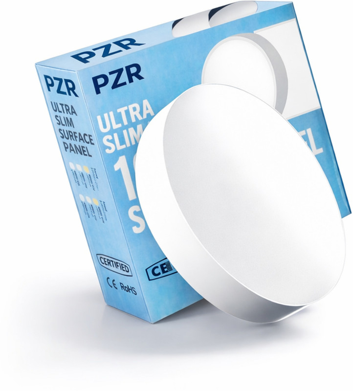 TEKNOLITE PZR 8W LED Panel Light | Surface Mount | Office & Home | Cool White Ceiling Ceiling Light Ceiling Lamp(White)