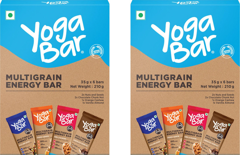 Yogabar by Yogabar Multigrain energy bar variety Box(2 x 210 g)