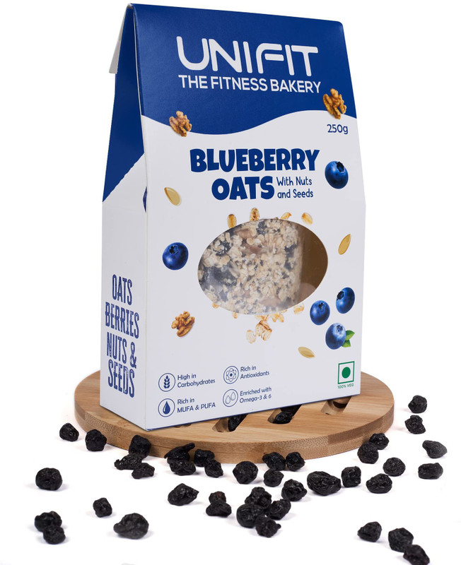 Unifit Blueberry Oats | Blueberry Oats With Nuts & Seeds | High In Carbohydrates | Healthy Snack | Rich in Antioxidants | Enriched With OMEGA-3 &…