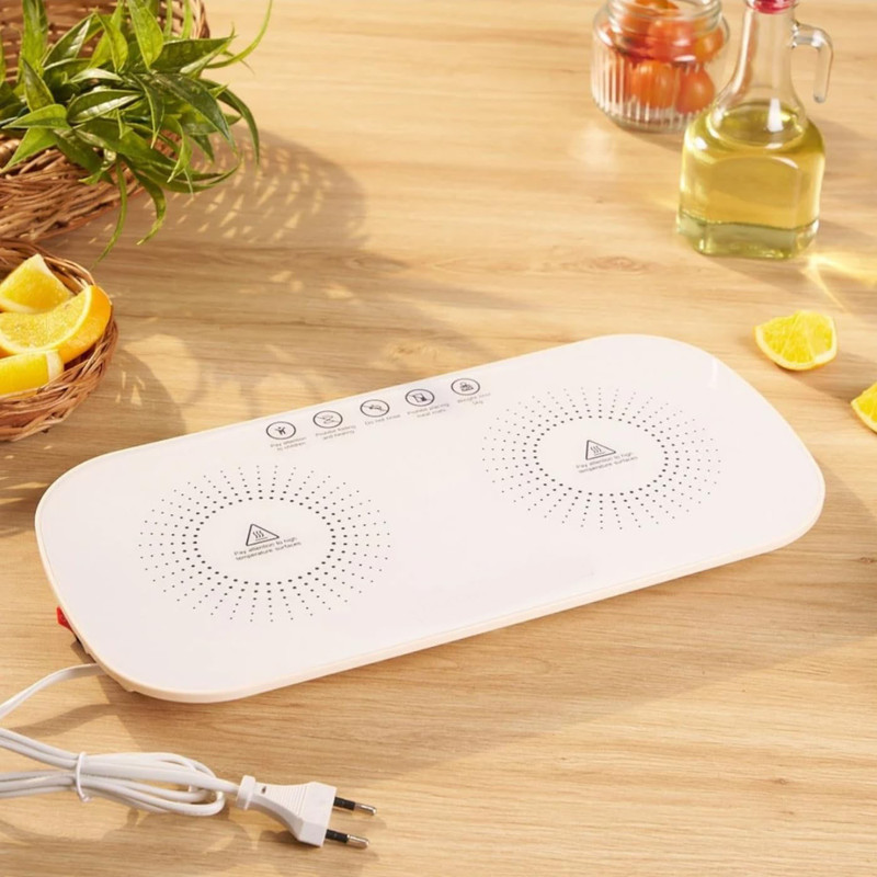 Home Trade Plate Warmer(Electric Smart Tempered Glass Warming Plate 120°C Constant Temperature Hot Plate)