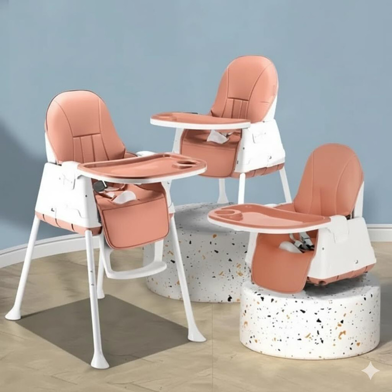 Safe-o-kid Feeding High Chair With 1 Year Warranty,High Chair for Baby Kids 6 to 36 Months(Brown1)