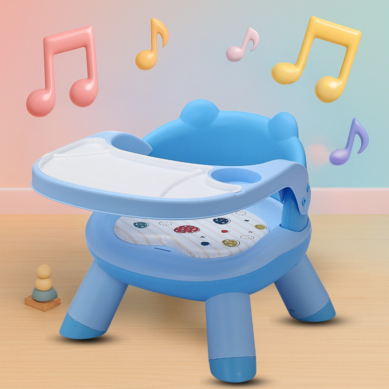 Little Olive Multifunctional Musical Booster Chair for Toddlers(Blue)