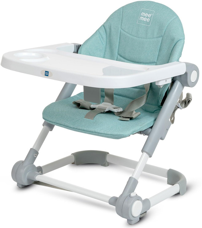 MeeMee 2-in-1 Booster Seat & Baby Chair With 3 Adjustable Height With Removal Food Tray(Grey)