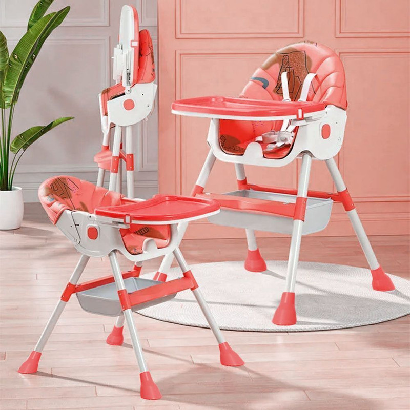 StarAndDaisy Table Talk Baby High Chair with Feeding Tray(Orange)