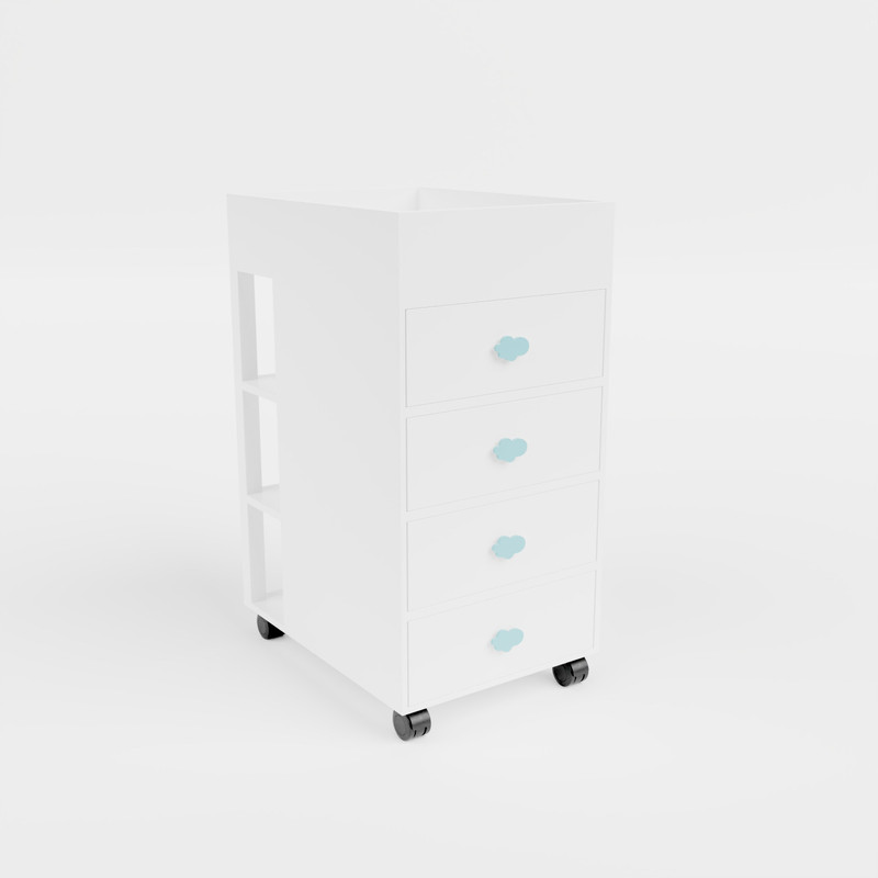 The Baby Station In the Clouds Changing Table for Baby Blue Changing Table