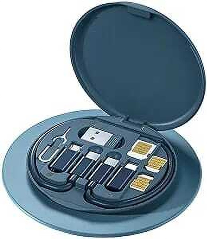 RANZZER Multifunctional Data Cable Portable Storage Box, Multi-Type Charging Cable Charging Pad
