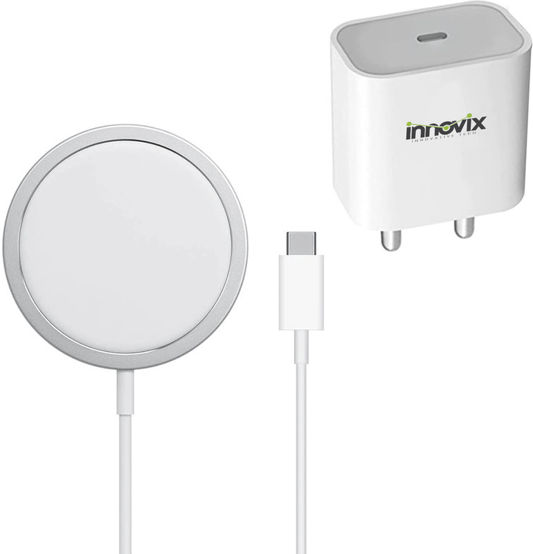 INNOVIX 15W Fast Wireless Charger with 20W iPhone Charger Compatible with iPhone 14 Charging Pad