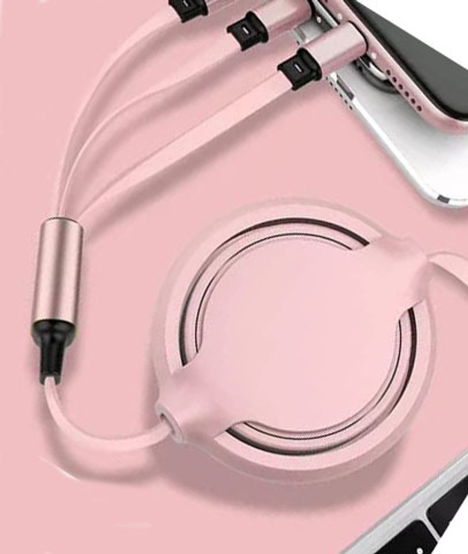 BUFONA 3 in 1 Charging Cable Fast Charging and Data Sync USB Cable Multi Charger Cable Charging Pad